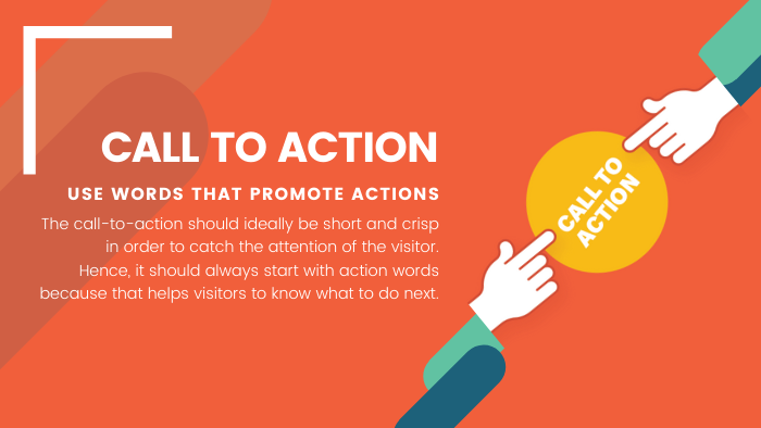 Use words that promote actions
